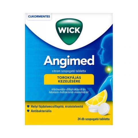Angimed/Angised Citrom szopogató tabletta 24x