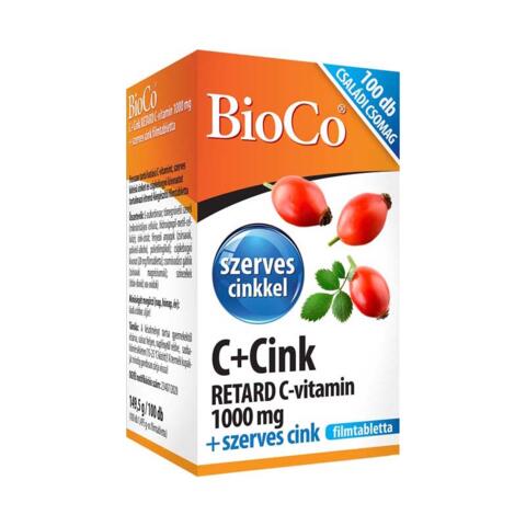 Bioco C+Cink Retard C 1000mg filmtabletta 100x